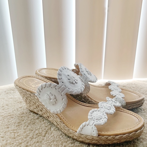 Jack Rogers Lucille Espadrille White Sandals - Picture 2 of 3